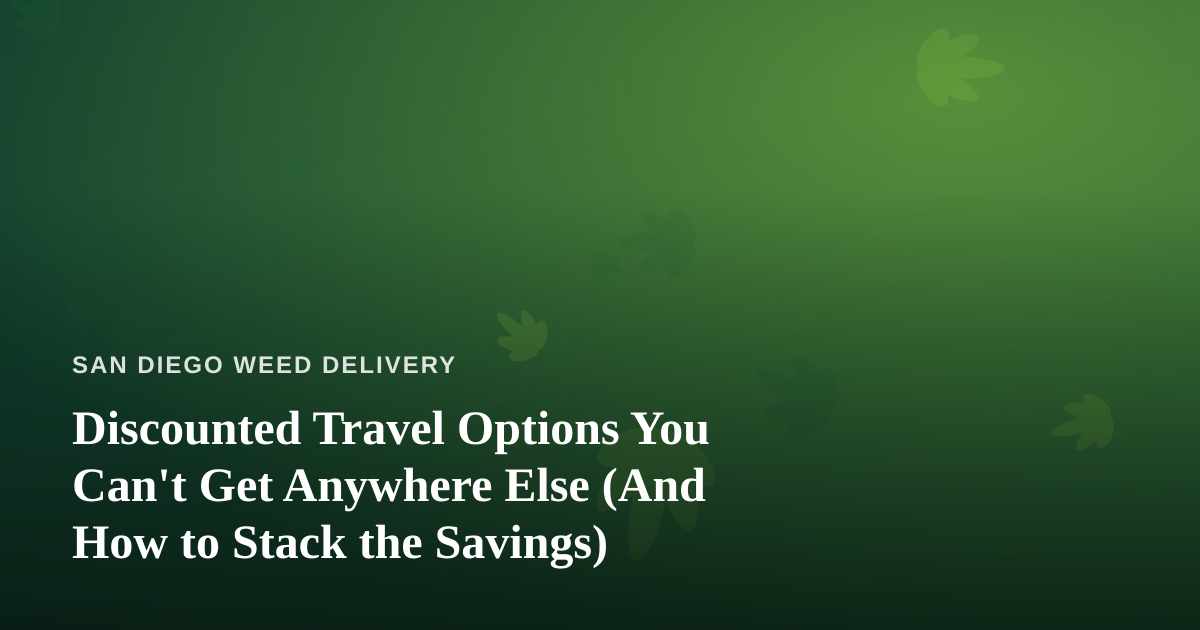 Discounted Travel Options You Can’t Get Anywhere Else (And How to Stack the Savings)